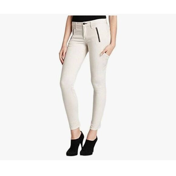 Rag & bone Rally Moto Skinny Jeans in White Size 30 - Picture 1 of 8